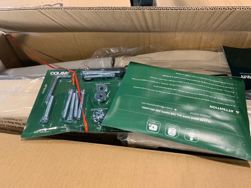 Photo 1 of ** NEW ITEM **COLAMY Tufted Upholstered Dining Chairs Set of 2, Accent Parsons Chairs with Solid Wood Legs and Padded Seat, Beige