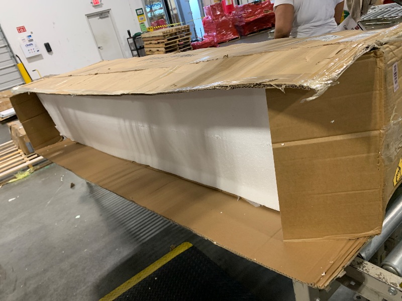 Photo 1 of **MINOR DAMAGE**
JIAWORLDER TV Stand for TVs up to 85 Inch, Modern Entertainment Center with Storage Cabinet and 4 Drawers, TV Media Console Table, Black TV Stand for Living Room Bedroom, Easy Assembly (Legs Only)