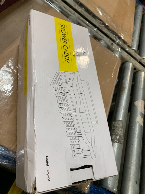 Photo 1 of ***MISSING PIECES*** EUDELE 5-Pack Rustproof Stainless Steel Shower Caddy – No Drill Adhesive Bathroom Organizer with Large Capacity, Spacious Shower Shelves for Inside Shower, Kitchen & Home Decor Storage-XL Size