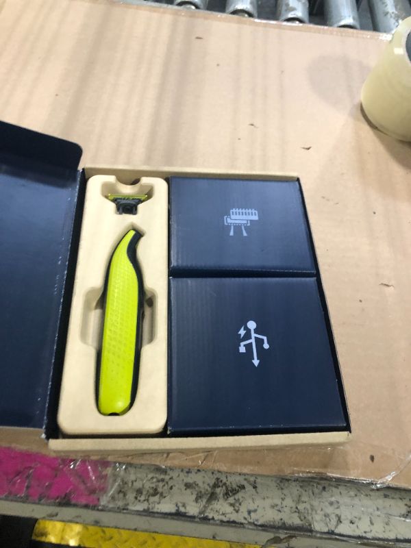 Photo 1 of ***MISSING PC****Philips Norelco One 360 Hybrid Face, Electric Beard Trimmer and Shaver, with 360 Technology, 1x 360 for Face, 5in1 Adjustable Comb, Model QP2724/90