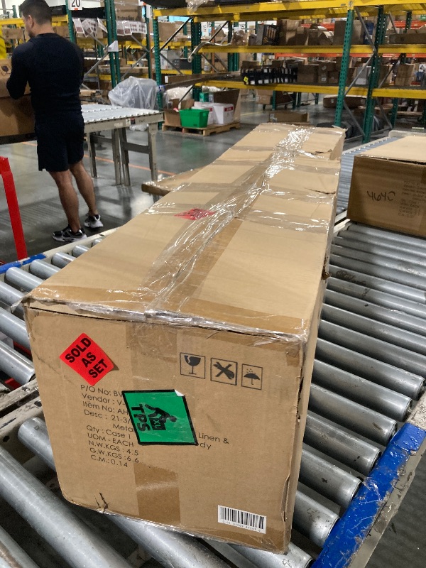 Photo 1 of **2 BOXES**Bloomingville Tall Linen Floor Lamp with Shade and Inline Foot Switch, Natural