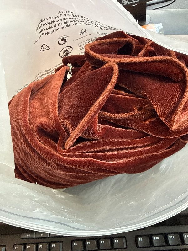 Photo 1 of **Minor Damage**
VFSHOW Womens Formal Prom Wedding Guest Maxi Dress Ruffle One Shoulder Sexy Elegant V Neck Ruched High Slit Velvet Cocktail Evening Gown (Burnt Orange, Large) 10787 BRW Large