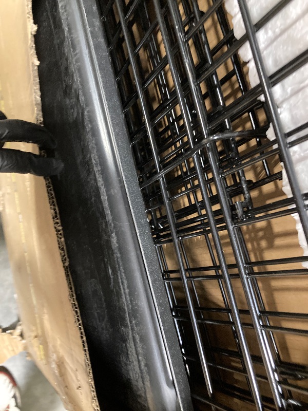 Photo 1 of **MINOR DAMAGE ON PANEL**
MidWest Homes for Pets Solutions Series XXL Double Door 54-Inch Dog Crate for the Largest Breeds, Sturdy Drop Pin Assembly, Black E-Coated, SL54DD