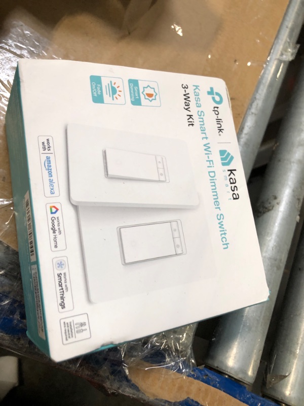Photo 1 of ***MISSING PCS****Kasa Smart 3 Way Dimmer Switch KIT, Dimmable Light Switch Compatible with Alexa, Google Assistant and SmartThings, Neutral Wire Needed, 2.4GHz, ETL Certified, No Hub Required, White (KS230 KIT v2)