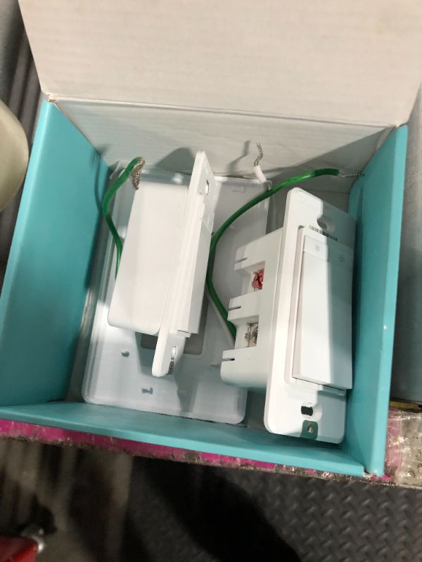Photo 1 of ***MISSING PCS****Kasa Smart 3 Way Dimmer Switch KIT, Dimmable Light Switch Compatible with Alexa, Google Assistant and SmartThings, Neutral Wire Needed, 2.4GHz, ETL Certified, No Hub Required, White (KS230 KIT v2)