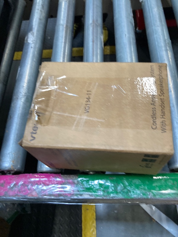 Photo 1 of [New] VTech VG134-11 DECT 6.0 Cordless Home Phone with Bluetooth Connection, Digital Answering Machine, Backlit Display,Full Duplex Speakerphone, Caller ID/Call Waiting,1000 ft Range (Black)