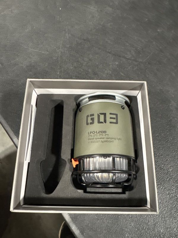 Photo 1 of **MISSING PARTS & UNTESTED**
wiewoyakr Metal Outdoor Bluetooth Speakers Waterproof with 3 Adjustable Modes LED Torch/Colorful Mood Lights & SOS Rescue Portable with Stand & Lanyard - Men's Gift for Camping/Hiking/Party