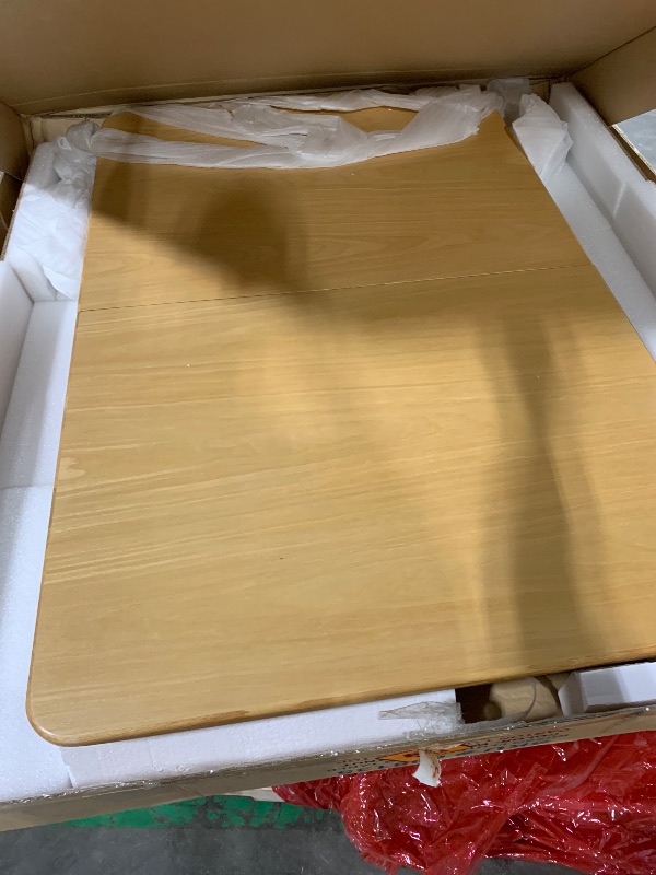 Photo 1 of **table only** Muwuele Solid Wood Extendable Dining Table for 4-8 People with Seamless Extension from 47.2 to 63 Inches, Easy Assembly, Expandable Tables for Small Spaces, Dining Room, Kitchen, Living Room, Natural