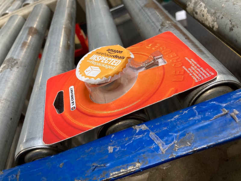 Photo 1 of **KNOB ONLY**Le Creuset Enamel on Steel Whistling Tea Kettle, 1.7 Qt., Cerise with Light Gold Heart Knob