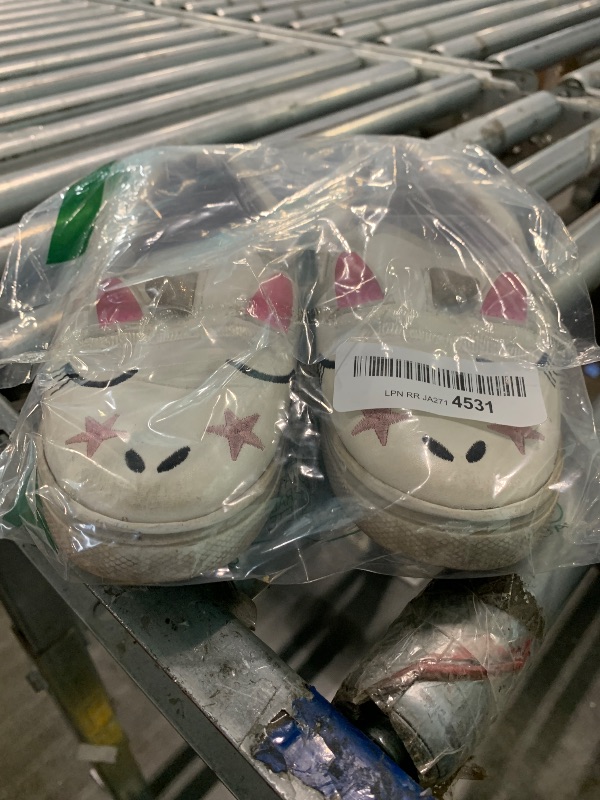 Photo 1 of ** USED** K KomForme Toddler Sneakers for Girls Boys Slip On Canvas Walking Shoes, Size 12 Little Kid, Unicorn 3D