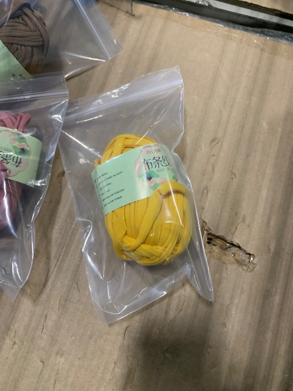 Photo 1 of T-Shirt Yarn, Each Package 100g Elastic Fabric Cloth Knitting T Shirt Yarn, for Crochet Bag, Blanket, Basket, DIY Projects, Home Decor(