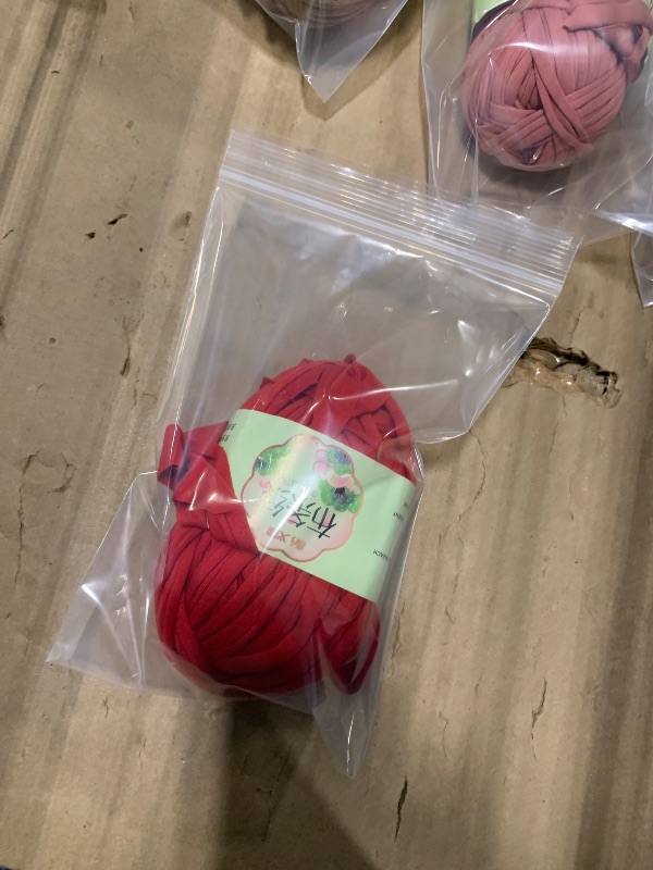 Photo 1 of T-Shirt Yarn, Each Package 100g Elastic Fabric Cloth Knitting T Shirt Yarn, for Crochet Bag, Blanket, Basket, DIY Projects, Home Decor(