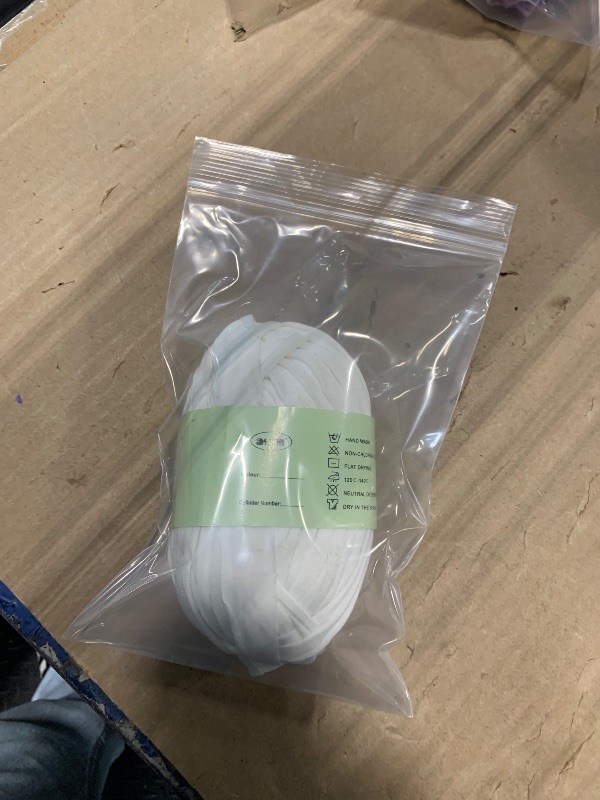 Photo 1 of  T-Shirt Yarn, Each Package 100g Elastic Fabric Cloth Knitting T Shirt Yarn, for Crochet Bag, Blanket, Basket, DIY Projects, Home Decor(