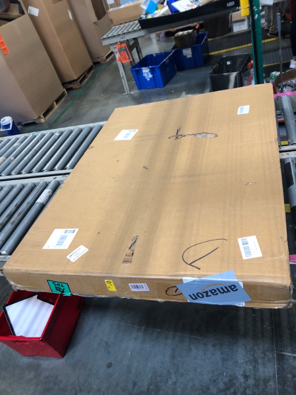 Photo 1 of Modern Glass Coffee Table for Living Room, Mid Century Coffee Table Stylish Coffee Tables,Suitable for Bedroom Living Room Reception Office Tables?Walnut/Transparent?Large?