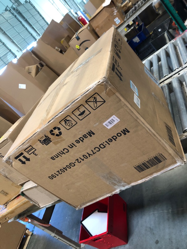 Photo 1 of *****1 DINNING CHAIR ONLY**** KISLOT Upholstered Dining Chairs Set of 2 with Casters, Wingback Modern Side Armless Deskchair with Rollers for Diningroom Bedroom Livingroom Reading Room, Cream Beige Fabric