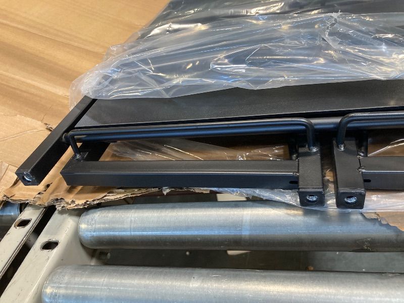 Photo 1 of ***MINOR DAMAGE ON ONE OF THE LEGS***4NM No Assembly Folding Bookshelf, 6-Shelf 74" H Collapsible Foldable Bookcase Storage for Small Spaces, All Black