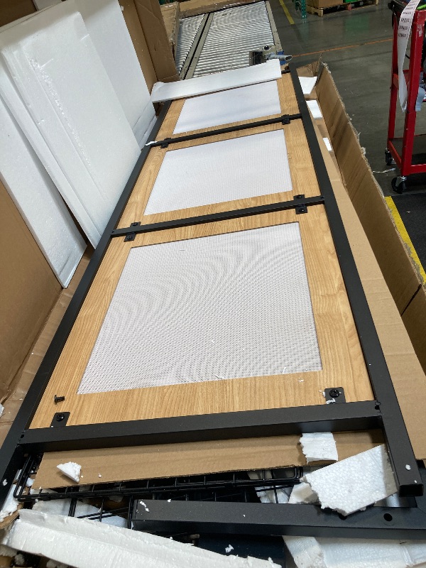 Photo 1 of ****POSSIBLY MISSING HARDWARE PARTS*** YITAHOME Natural Rattan Bed Frame King Size with Headboard and 2 Storage Drawers Underneath, Boho Cane Bed Platform Bed with Metal Slat, Noise Free, No Box Spring Needed