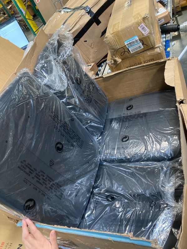 Photo 1 of ***PARTIAL SET, SET OF 2*** Sweetcrispy Office Reception Guest Waiting Room Chairs Set of 4, Leather Stationary Chair No Wheels with Padded Arms for Elderly Desk Conference Room Lobby, Inky