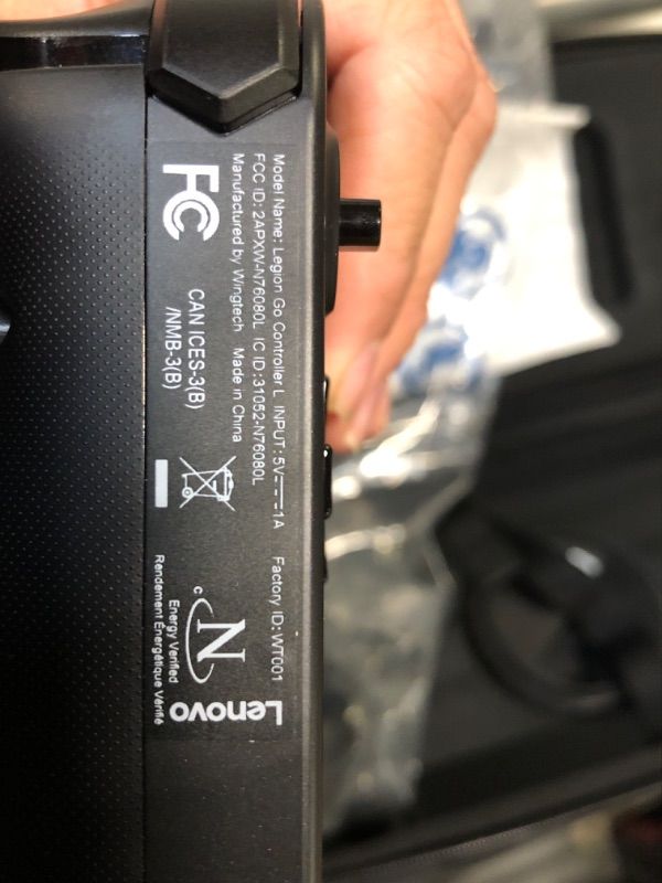 Photo 1 of ***MINOR DAMAGE ON LEFT JOYSTICK*** Lenovo Legion Go 8.8" 144Hz WQXGA Handheld Touchscreen Gaming PC AMD Ryzen Z1 Extreme 16GB RAM 512GB SSD Shadow Black, 8APU1