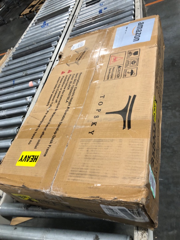 Photo 1 of ***MISSING HARDWARE***TOPSKY Dual Motor Electric Adjustable Standing for up to 70.8”x31.5” Table Tops, 225 lbs Weight Capacity, Computer Desk for Home and Office (Black Frame only)