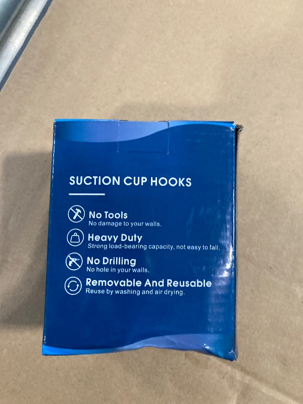Photo 1 of *Missing Parts*
MOTAIPEAK Suction Cup Hooks for Shower,Removable Shower Towel Suction Hooks for Bathroom Wall,Kitchen,Glass,Mirror,Tile to Hang Robes,Loofah-Silver
