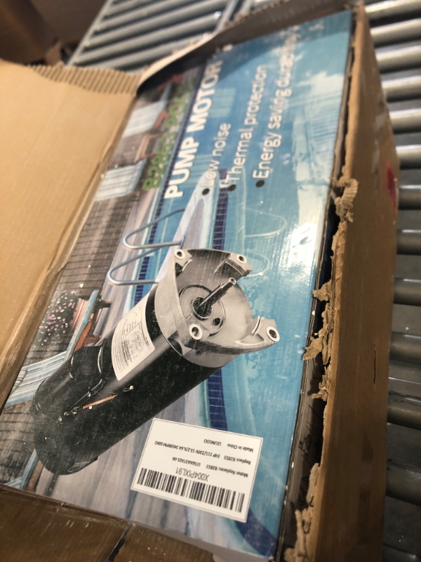 Photo 1 of ******************USED*********B2853 1 HP, Replaces Century AO Smith Pool Pump Motors,115/230V, 3450 RPM, 13.20/6.6A, 56Y Frame 1.25 Service Factor, Compatible with Pentair Superflo Sta-Rite Whisperflo Jandy Square Flange, LEUNGOO