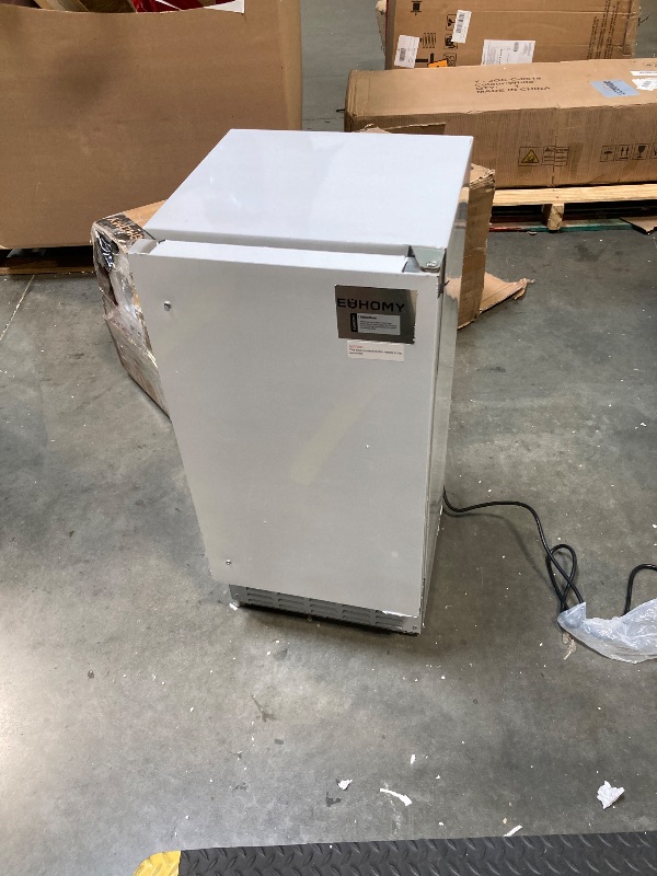 Photo 1 of ***MINOR DAMAGE/ PEELED OFF PAINT**** EUHOMY Commercial Under Counter Nugget Ice Maker Machine, 66Lbs/Day, Bulit-in Freestanding Ice Maker with Gravity Drainage, Self-Cleaning & 24H Timer Ice Machine, for Commercial & Home Use(Silver)