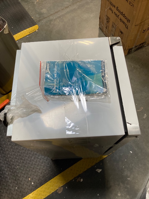 Photo 1 of ***MINOR DAMAGE/ PEELED OFF PAINT**** EUHOMY Commercial Under Counter Nugget Ice Maker Machine, 66Lbs/Day, Bulit-in Freestanding Ice Maker with Gravity Drainage, Self-Cleaning & 24H Timer Ice Machine, for Commercial & Home Use(Silver)