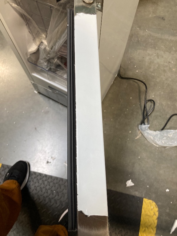 Photo 1 of ***MINOR DAMAGE/ PEELED OFF PAINT**** EUHOMY Commercial Under Counter Nugget Ice Maker Machine, 66Lbs/Day, Bulit-in Freestanding Ice Maker with Gravity Drainage, Self-Cleaning & 24H Timer Ice Machine, for Commercial & Home Use(Silver)