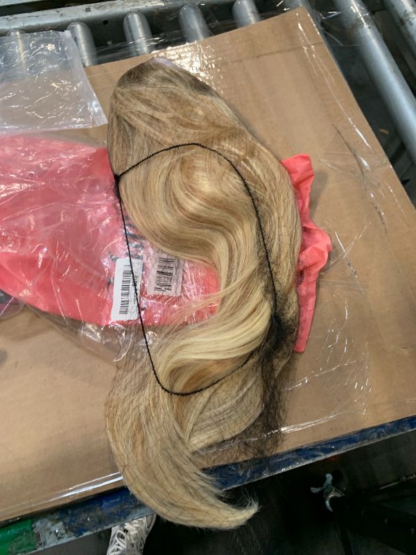 Photo 1 of **SIMILAR TO PHOTO** Ash Blonde Lace Front Wig Human Hair 180% Density, 13x4 Silky Straight Mini Knots HD Invisible Lace Wig for Women Glueless Highlights Wigs 20 Inch Brazilian Free Part Frontal Wigs