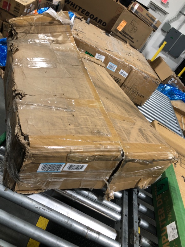 Photo 1 of ** MISSING INSTRUCTIONS**
LITTLE TREE 63" Modern Dining Table, Rectangular Dinner Table for 4-6, Farmhouse Kitchen Table, Sturdy Wood Pedestal Base for Kitchen/Dining Room, Rustic Brown & Black