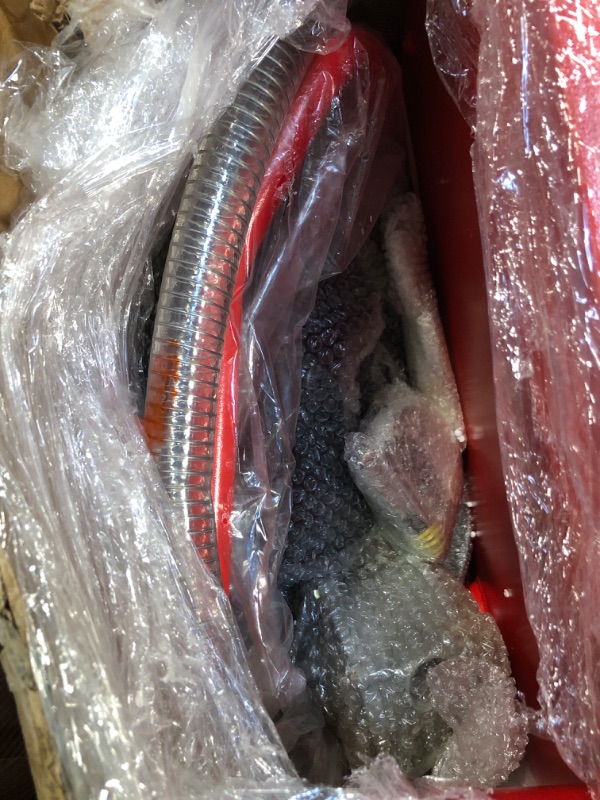 Photo 1 of ** MISSING INSTRUCTIONS**
50 Gallon Fuel Caddy with Manual Pump, Heavy Duty Portable Gas & Diesel Storage Tank with 4 Wheels, Lockable Cap for Cars, Boats, ATVs, Lawn Mowers, Red