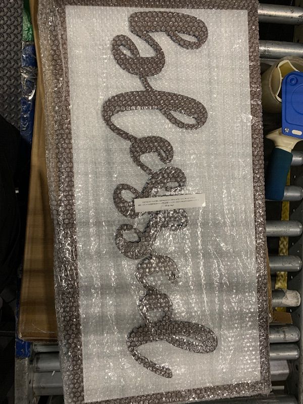 Photo 1 of "Blessed" Wall Decor - Sign - 24" x 12" - Decorative Canvas Print for Living Room, Kitchen, Bedroom & Office - Modern Home Décor