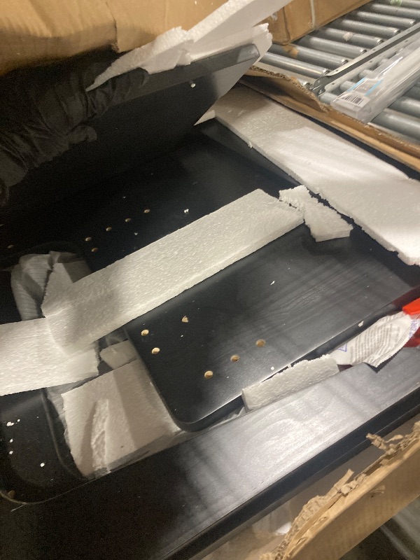 Photo 1 of ** USED** Gracava Breakfast Nook Table Set for Kitchen - Black L Shaped Bench Solid Wood Corner Bench Dining Set with Space Saving Kitchen Booth Seating for 4-6 People Dinner Room