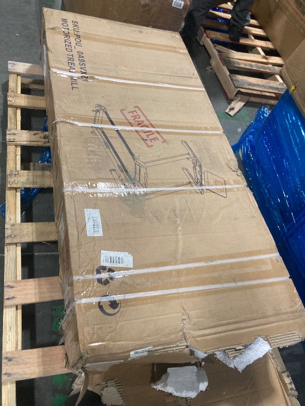 Photo 1 of *** FUNCTIONAL UNTESTED/  HARDWARE AND MANUAL INCLUDED** GarveeLife Foldable Treadmill with Incline, Heart Rate Monitor, 3.5HP Quiet Motor, 8.7 MPH Speed, Widen Running Belt, Treadmills for Home, 48"x18" Running Surface, Cardio Training in Home or Office