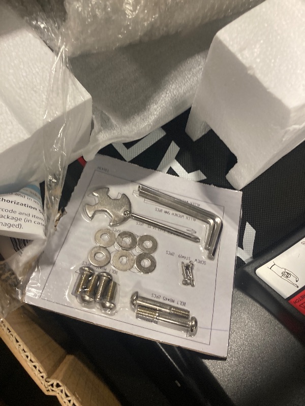 Photo 1 of *** FUNCTIONAL UNTESTED/  HARDWARE AND MANUAL INCLUDED** GarveeLife Foldable Treadmill with Incline, Heart Rate Monitor, 3.5HP Quiet Motor, 8.7 MPH Speed, Widen Running Belt, Treadmills for Home, 48"x18" Running Surface, Cardio Training in Home or Office