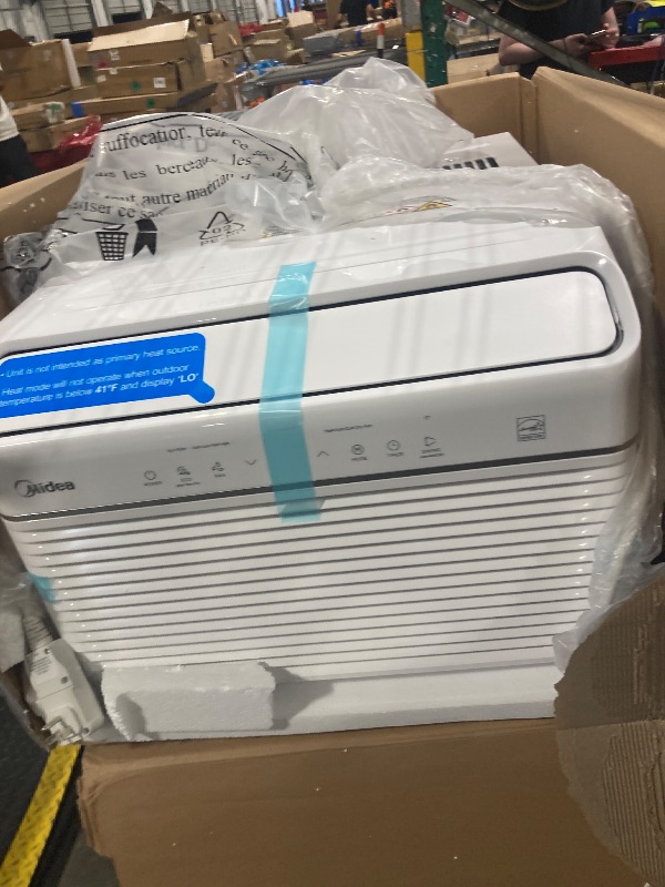 Photo 1 of ** NEW / TESTED FUNCTIONAL / MANUAL AND ACCESORIES INCLUDED** Midea 8,000 BTU Smart Inverter Air Conditioner Window Unit with Heat and Dehumidifier – Cools up to 350 Sq. Ft., Energy Star Rated, Quiet Operation, Electronic Controls, Remote Control, White