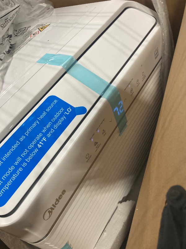 Photo 1 of ** NEW / TESTED FUNCTIONAL / MANUAL AND ACCESORIES INCLUDED** Midea 8,000 BTU Smart Inverter Air Conditioner Window Unit with Heat and Dehumidifier – Cools up to 350 Sq. Ft., Energy Star Rated, Quiet Operation, Electronic Controls, Remote Control, White