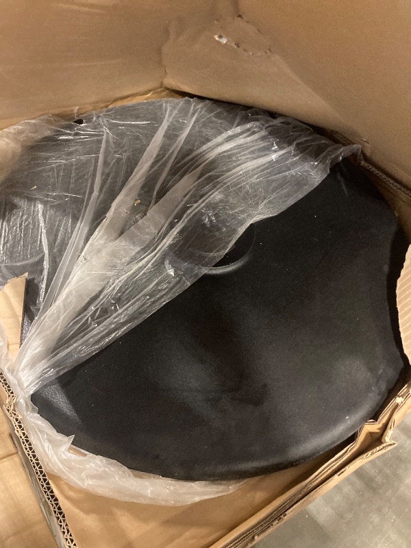 Photo 1 of ** PARCIAL SET/ MISSING BASE ** Flash Furniture Stiles 36'' Round Black Laminate Table Top with 24'' Round Table Height Base