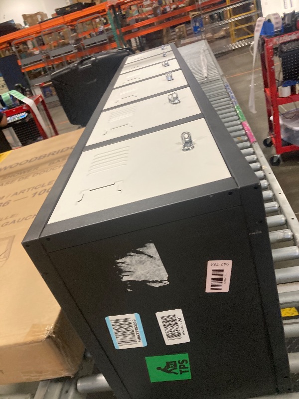 Photo 1 of ** USED** iCHENGGD Metal 6 Door Tall Employee Storage Locker With Combination Lock - Office Storage Cabinet for Home, Gym, School