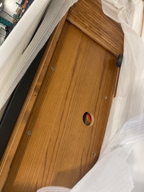 Photo 1 of ** BRAND NEW ITEM ** POVISON Mid Century Modern TV Stand for 65 inch TV, Sliding Door Entertainment Center with Storage, Wood TV Console, Media Console for Living Room Bedroom, Fully-Assembled (Walnut, 70.87")