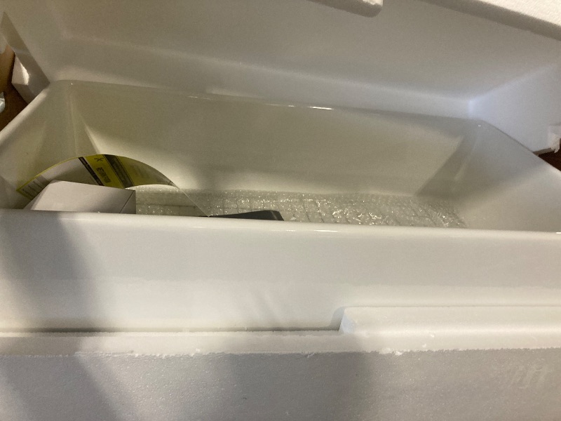 Photo 1 of ** BRAND NEW ITEM** TUKTUK White Farmhouse Sink 33 inch Fireclay Apron Front Farm House Kitchen Sink Single Bowl Deep Drop In Undermount Reversible Heavy Duty Easy to Clean Porcelain Kitchen Basin Modern Luxury Accessory