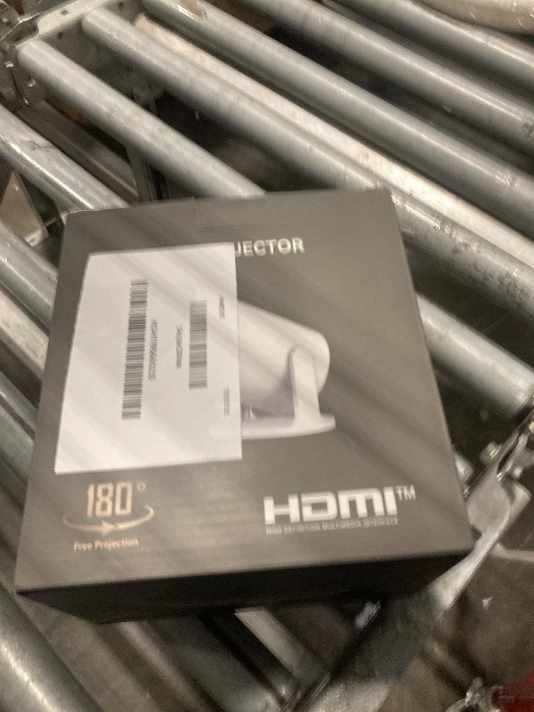 Photo 1 of ** CABLE MISSING** Mini Portable Projector 4K WiFi 6 BT 5.2 Upgraded Portable Projector Full HD Supported for Phone /PC /TV /HDMI /PS5 /Laptop Auto Keystone Home Theater 180° Rotation [Built-in App] White