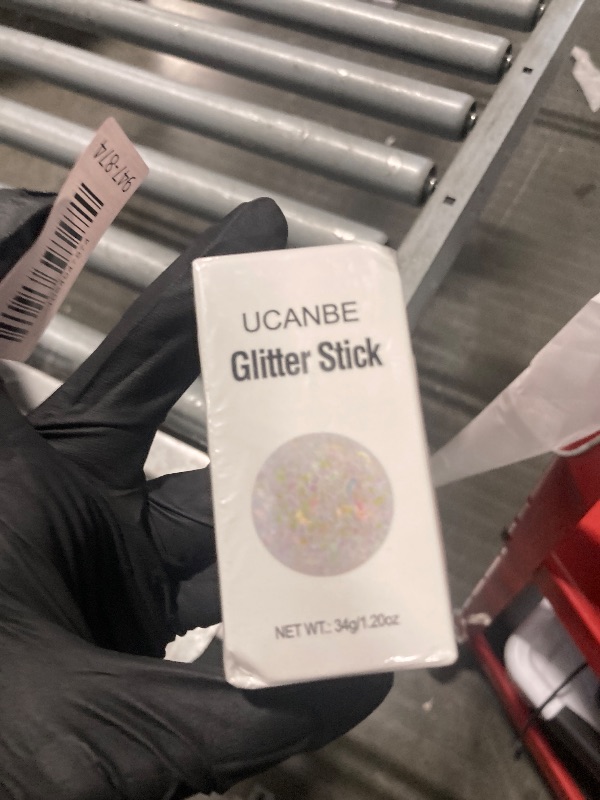 Photo 1 of ** FACTORY SEALED ** UCANBE White Body Glitter Stick for Singer Concerts Music Festivals, Face Glitter Makeup for Face Body Hair Eyes & Lips, Chunky Glitter Sparkling Mermaid Sequins for Women 1.2OZ