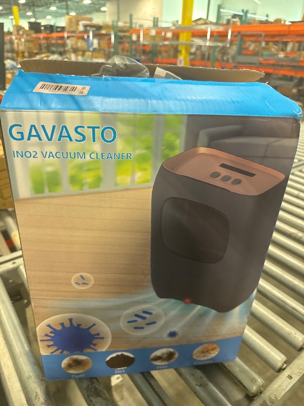 Photo 1 of ** USED** GAVASTO Pro Touchless Vacuum Automatic Dustpan - Ultra Fast & Powerful - Great for Sweeping Salon Pet Hair Food Dirt Kitchen, Canister Vacuum Cleaner Trash Can, Bagless, Auto Sensors, 1500 Watt-Black