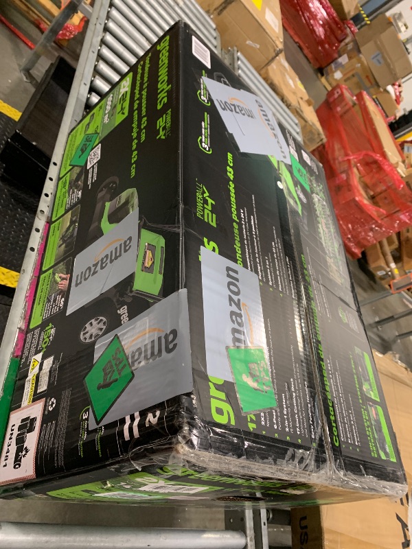 Photo 1 of ** BRAND NEW ITEM/ UNTESTED / MANUAL , MATTERIES AND CHARGER INCLUDED** Greenworks 48V (24V x 2) 17" Cordless (Push) Lawn Mower (200+ Compatible Tools), (2) 4.0Ah Batteries and Dual Port Rapid Charger Included