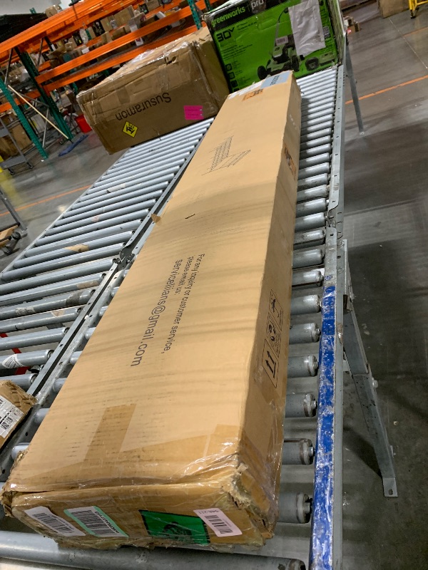 Photo 1 of **BRND NEW ITEM/ MANUAL INCLUDED**  Liians King Size Platform Bed Frame with LED Lights, Grey Upholstered Headboard with 2-Tier Storage Shelves, Charging Station, Noise Free, No Box Spring Needed, Easy Assemably