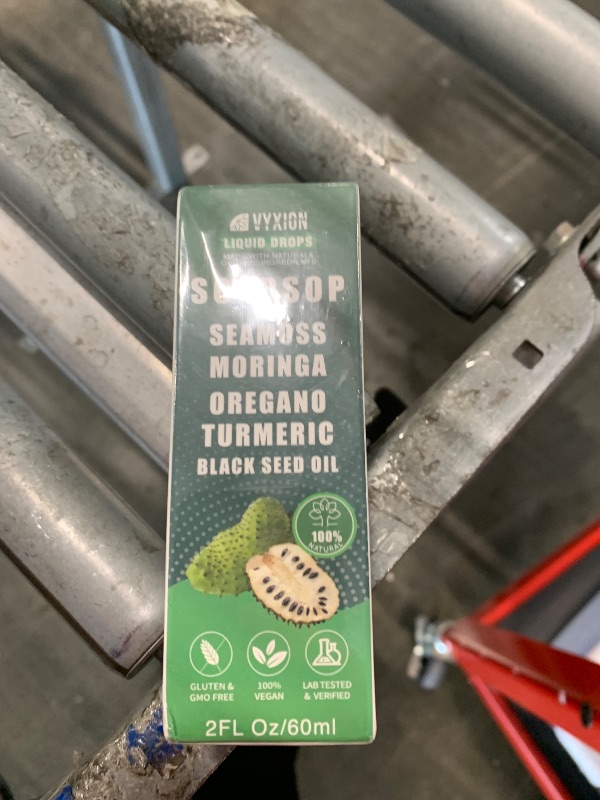 Photo 1 of ** FACTORY SEALED** Soursop Bitters Liquid Drops 10 in 1 with Sea Moss, Moringa, Turmeric, Black Seed Oil, Oregano, Ashwagandha | Herbal Extracts for Overall Health-Enhancing | Vegan, Non-GMO | 2 Fl Oz