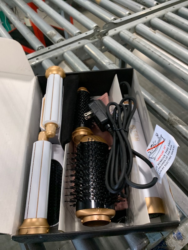 Photo 1 of ** VERY USED** 6 in ONE Hair Dryer Brush, Blow Dryer Curling Wand Hair Styling Tools Set, Ionic Hot Air Massage Oval Blowout Hair Dryer, Left&Right Hair Styler