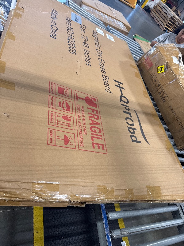 Photo 1 of ** BRAND NEW ITEM ** H-Qprobd 72"x48" Large Dry Erase Board for Wall 6' x 4' Magnetic Whiteboard Aluminum Presentation White Boards with Long Pen Tray, 6 Markers, 2 Erasers &12 Magnets